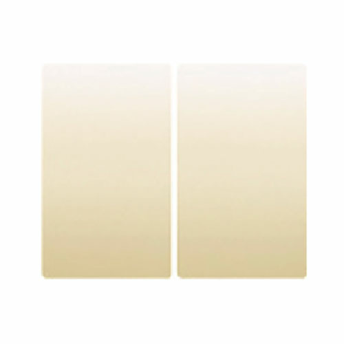 Tecla doble para mecanismos Iris BJC - color beige 