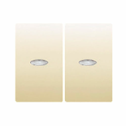 Tecla doble para mecanismos con difusor Iris BJC - color beige 