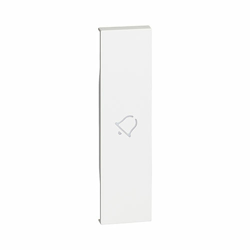 Bticino Tecla iluminable simbolo campana para mecanismos blanco Living Now KW01D Bticino Tecla iluminable simbolo campana para mecanismos 1 módulo color blanco Living Now