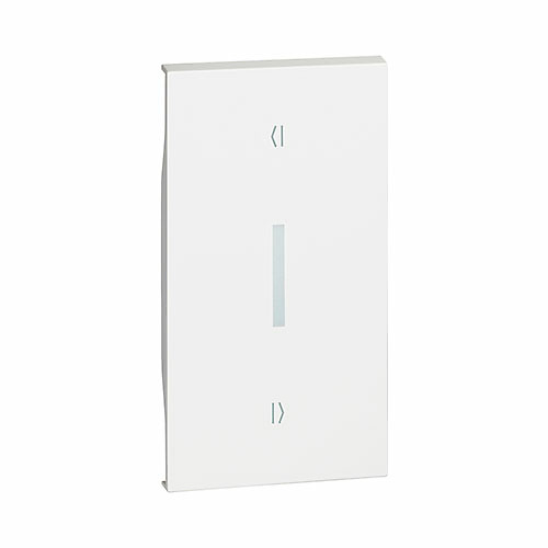 Bticino Tecla pulsador doble persianas interblocados KW06M2V Bticino Tecla pulsador doble persianas interblocados instalación vertical 2 módulos color blanco Living Now