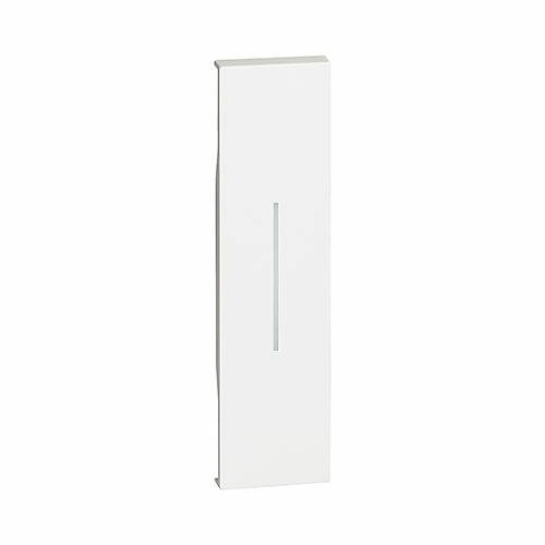 Bticino Tecla para pulsador iluminable blanco Living Now KW01 Bticino Tecla para pulsador iluminable 1 módulo color blanco Living Now