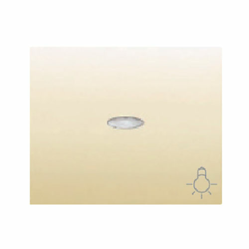 Tecla pulsador con difusor simbolo luz Iris BJC - color beige 