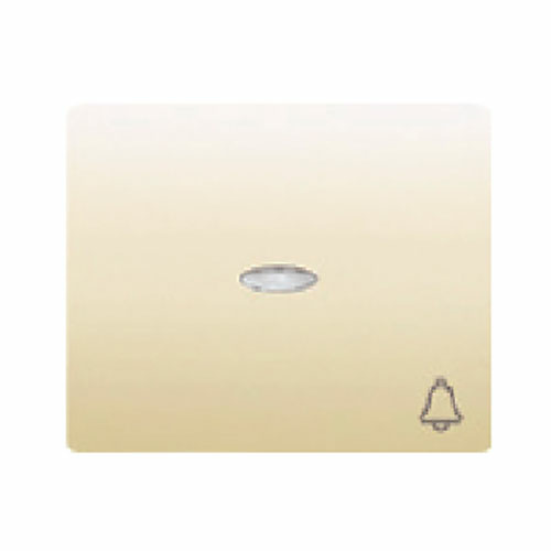 Tecla pulsador con difusor simbolo timbre Iris BJC - color beige 