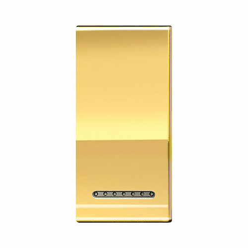 Interruptor Bticino Living Light oro frío LN4931OA Interruptor Bticino Teclas Iluminables 1mod oro frío 10uds Living Light