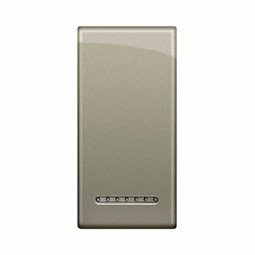 Interruptor Bticino Living Light titanio LN4931TC Interruptor Bticino Teclas Iluminables 1mod titanio 10uds Living Light