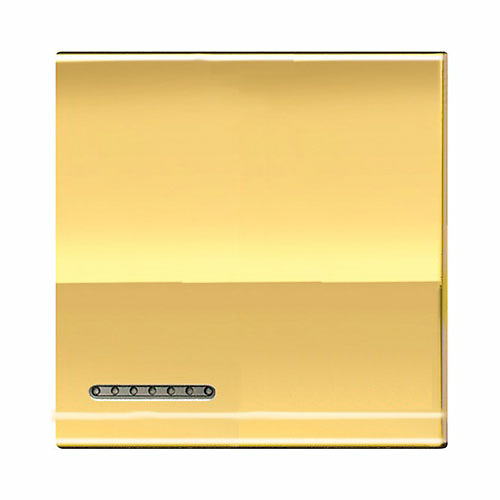 Interruptor Bticino Living Light oro frio LN4931M2OA Interruptor Bticino Teclas iluminables 2mod oro frío 10uds Living Light