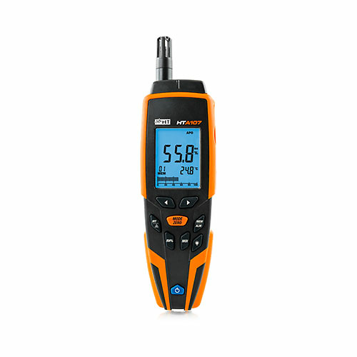 Termohigrómetro con temperatura por infrarrojos HT Instruments Termohigrómetro con temperatura por infrarrojos HT Instruments. Herramientas de medición