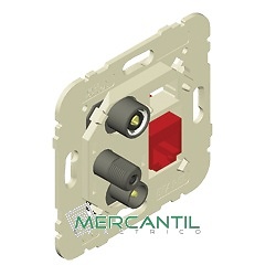 Toma de Señal Mixta R-TV-SAT-RJ45 Cat.6 UTP Estrella LOGUS 90 EFAPEL 