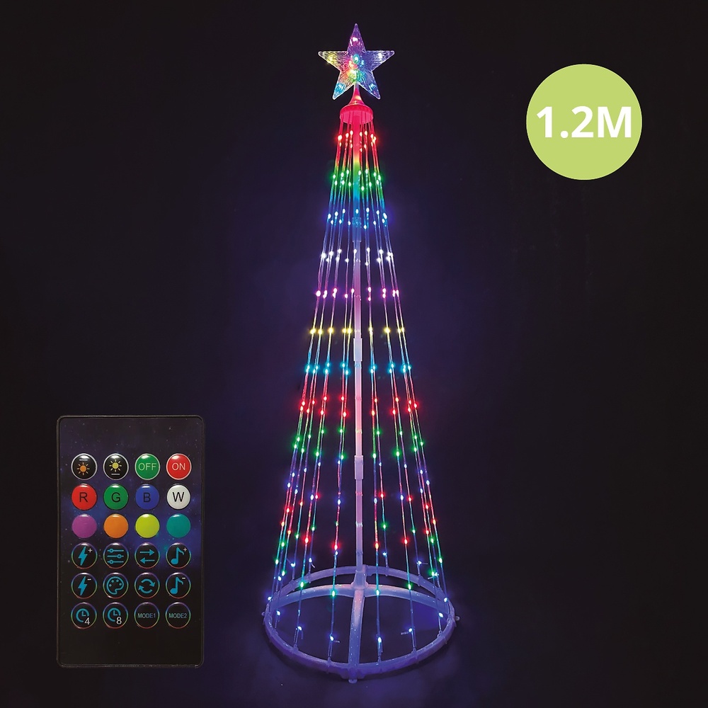 arbol LED inteligente via bluetooth y mando Kiondo 1,2M 24 funciones RGB IP44 arbol LED inteligente via bluetooth y mando Kiondo 1,2M 24 funciones RGB IP44