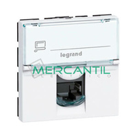 Adaptador Toma Informatica RJ45 Keystone 1 Conector 2 Modulos Mosaic LEGRAND