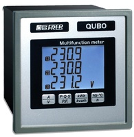 Analizador de redes trifásico LCD con THD. Panel 72x72mm. T.I. /5A o /1A. 230VAC. RS485 + alarma/pul