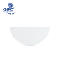 Aplique semicircular pared blanco E27 20W(60W)