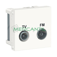 Base Intermedia TV-FM 2 Modulos New Unica SCHNEIDER ELECTRIC