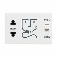 Base afeitadora Classia - 230 V~ - 127/250V~ - Blanco - 3 módulos