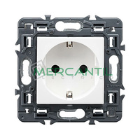 Base de Corriente 2P+T 16A Embornamiento Automatico Valena Next LEGRAND - Color Blanco