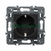 Base de Corriente 2P+T 16A Embornamiento Automatico Valena Next LEGRAND - Color Dark