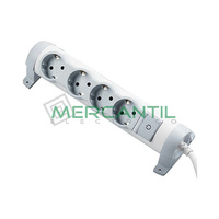 Base de Enchufe Multiple Confort con Cable 4x2P+T LEGRAND