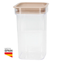 Bote de cocina apilable 1,20L Gris - Retractil 12uds