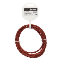 Cable textil 2,5M (2x0.75mm) trenzado Cobrizo