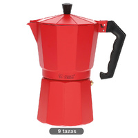 Cafetera Kalossi 9 tazas Rojo