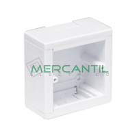 Caja de superficie para mecanismos universal enlazable 88x88x44 Legrand