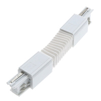 Conector Flexible Blanco para Carril Trifásico