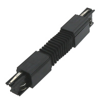 Conector Flexible Negro para Carril Trifásico