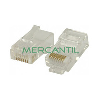 Conector Macho RJ45 Categoria 5E UTP