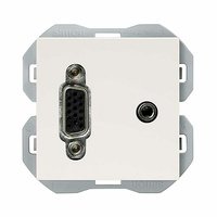 Conector VGA + minijack Simon 270 Color Blanco