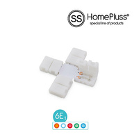 Conector en forma de "+" para tira LED monocromo