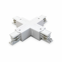 Conector forma 3 vias para foco carril LED blanco GSC