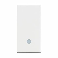 Conmutador iluminable Classia - 10 AX-250 Vca - Blanco - 1 módulo