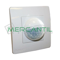 Detector de Movimiento Empotrado en Caja Mecanismo LED/Fluorescencia IP40 200º DINUY