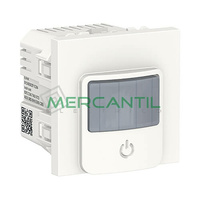 Detector de Movimiento Wiser con Interruptor 10A 2 Modulos New Unica SCHNEIDER ELECTRIC