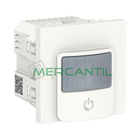 Detector de Movimiento con Interruptor 10A 2 Modulos New Unica SCHNEIDER ELECTRIC