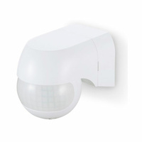 Detector de movimiento superficie pared regulable 180º blanco IP44 GSC