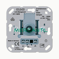 Dimmer Giratorio con Conmutador Protegido contra Cortocircuito 100-1000W LS990 JUNG