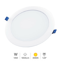 Downlight empotrable LED redondo Belur 18W 4000K Blanco                                             