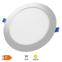 Downlight empotrable LED redondo Belur 18W 4000K Gris