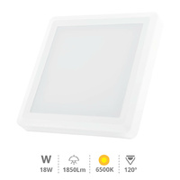 Downlight superficie LED cuadrado Vasan 18W 6500K Blanco                                            