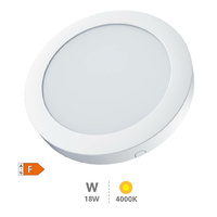 Downlight superficie LED redondo Bogur 18W 4000K Blanco                                             