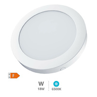 Downlight superficie LED redondo Bogur 18W 6500K Blanco                                             