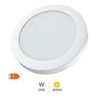 Downlight superficie LED redondo Bogur 24W 4000K Blanco                                             