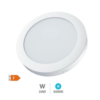 Downlight superficie LED redondo Bogur 24W 6500K Blanco                                             