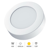 Downlight superficie LED redondo Bogur 6W 4000K Blanco                                              