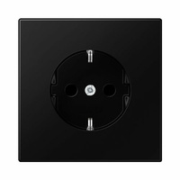 Enchufe schuko 2P+T conexión automática negro mate LS990 Jung