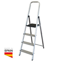 Escalera aluminio 4 peldaños Max. 150kg