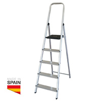 Escalera aluminio 5 peldaños Max. 150kg