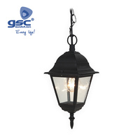 Farol de jardín Aluminio colgante E27 60W - Negro