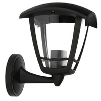 Farol de jardin brazo abajo Serie Barli E27 Negro